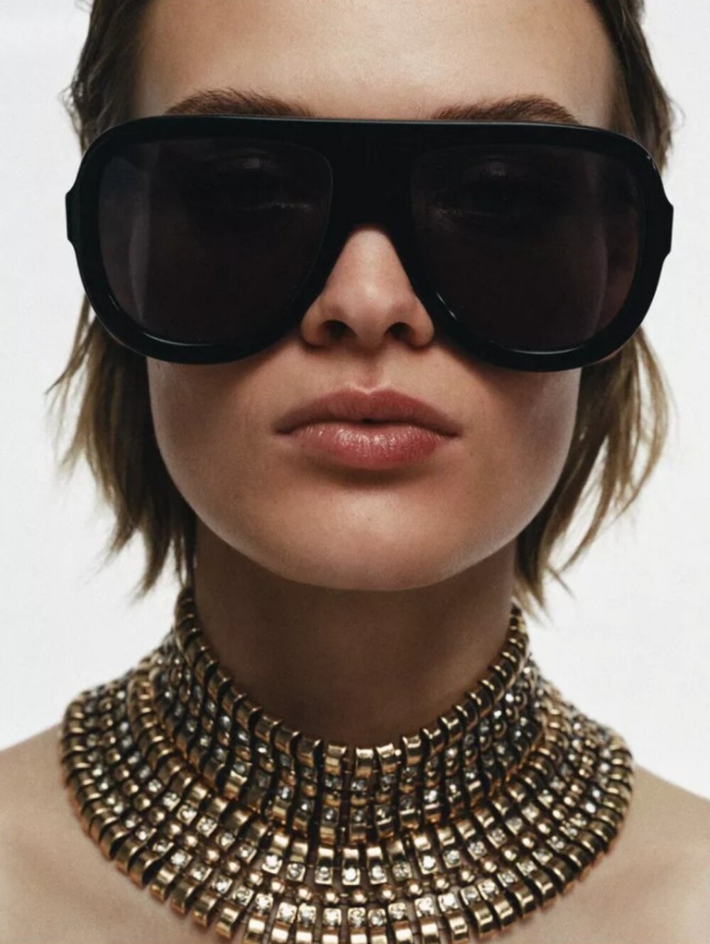 Zara Maxi Metal Pieces Choker Necklace